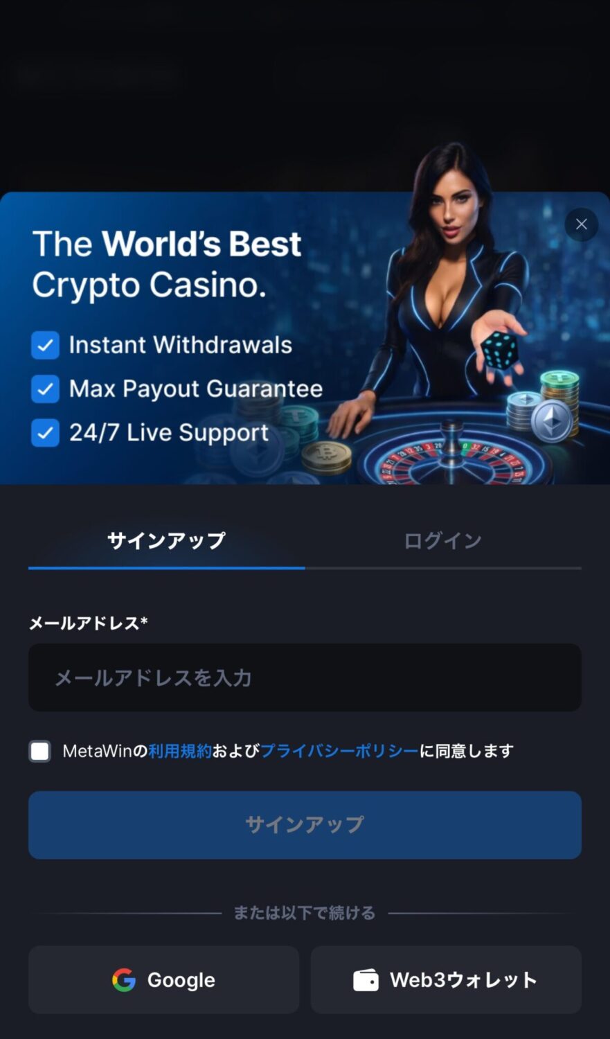 メタウィン　新規登録02