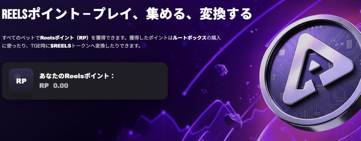 リールズカジノのReelsポイント