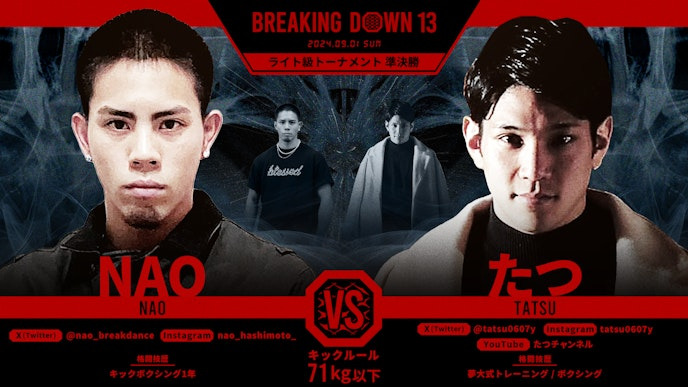 BREAKING DOWN 13
NAO vs. たつ