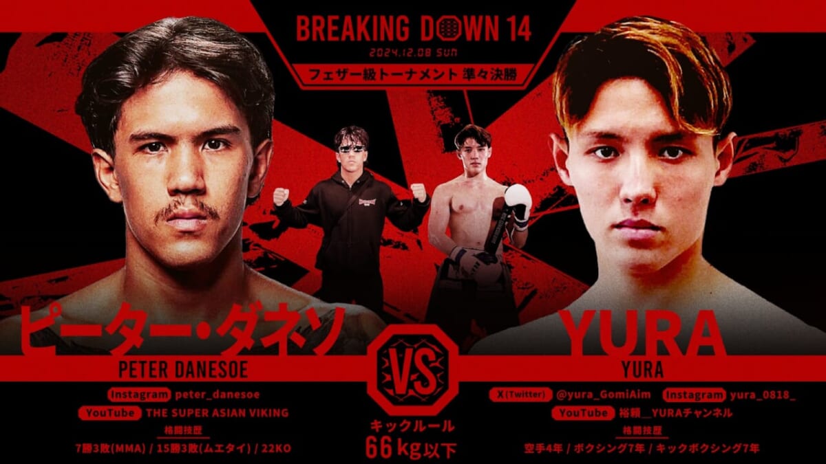 BREAKING DOWN 14 ピーター・ダネソ VS YURA