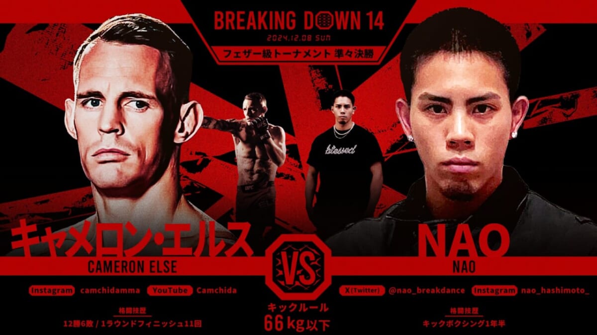 BREAKING DOWN 14 キャメロン・エルス VS NAO