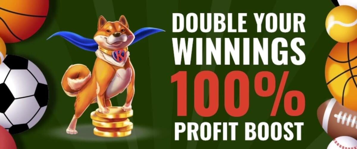 DOUBLE YOUR WINNINGS 100% PROFIT BOOST