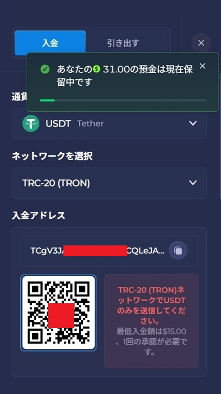 レインベット 入金保留中